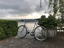 Swiss steel roadbike without paint