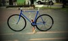 blue classic bike photo